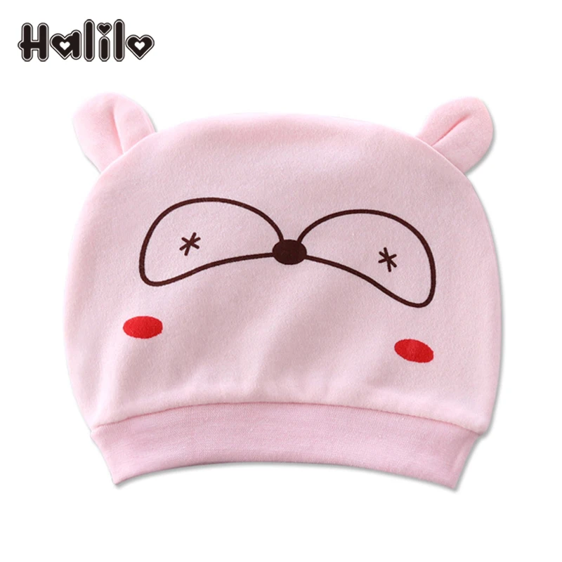 

Halilo Newborn Hats Cartoon Cotton Baby Girl Boy Hat 0-3 Months Baby Muts Cute Spring Autumn Summer Girl Cap Newborn Accessories