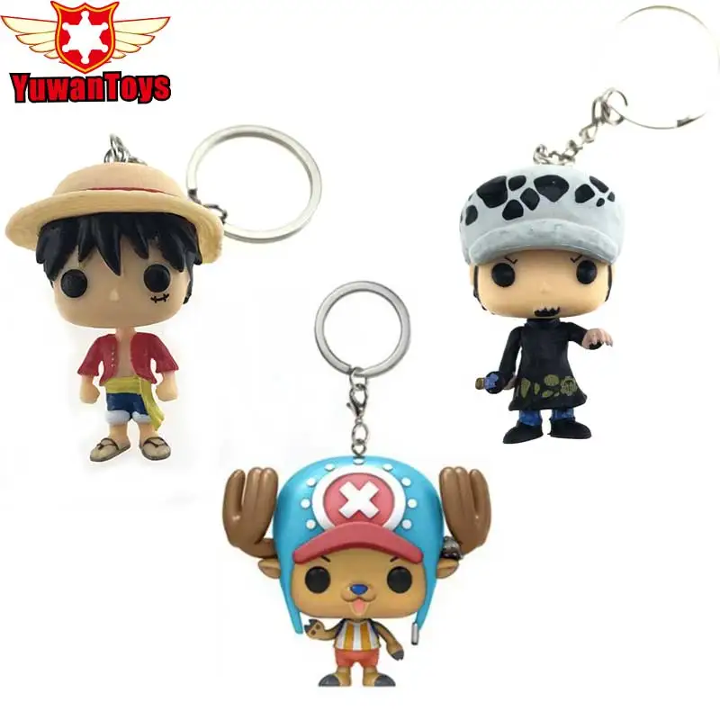 Новый мультфильм One Piece & LUFFY TRAFALGAR. LAW Чоппер Карманный ПВХ брелок Коллекционная