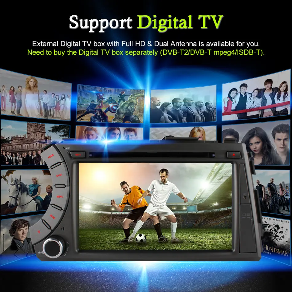 Восьмиядерный 2 Гб ОЗУ Android 6,0 Автомобильный DVD для Ssang Yong SsangYong Kyron Actyon Sports Korando 2005-2013 gps Радио стерео