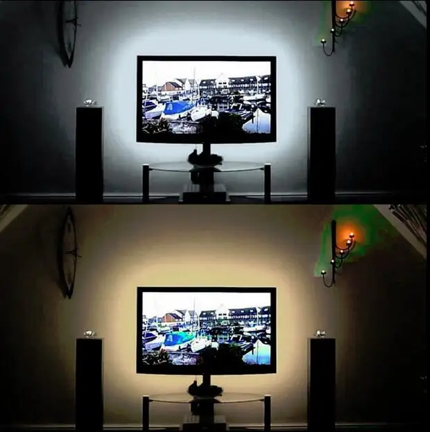 USB Светодиодная лента лампа 2835SMD DC5V гибкая светодиодная 1 м 2 3 4 5 HDTV TV Настольный