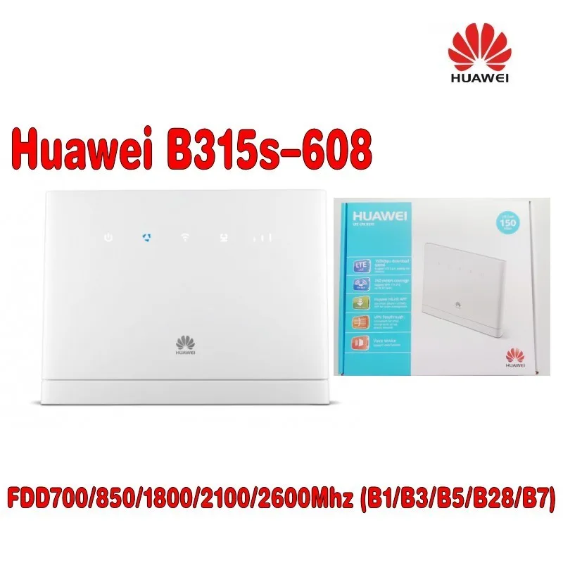 (+ 4G антенна SMA 35dBi антенна) разблокированный Huawei B315 B315s 608 LTE FDD 700/850/1800/2100/2600Mhz|unlocked