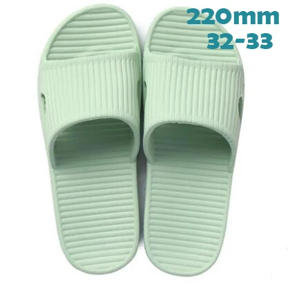 light green 220mm Xiaomi mijia/тапочки; мягкие женские и мужские сандалии для купания; детская повседневная обувь; нескользящие домашние тапочки для душа - Цвет: light green 220mm