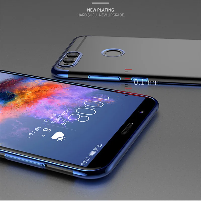 NFH мягкий чехол для Huawei Honor 7X роскошный силиконовый бампер ТПУ противоударный чехол для Huawei Honor 7 X прозрачная задняя крышка