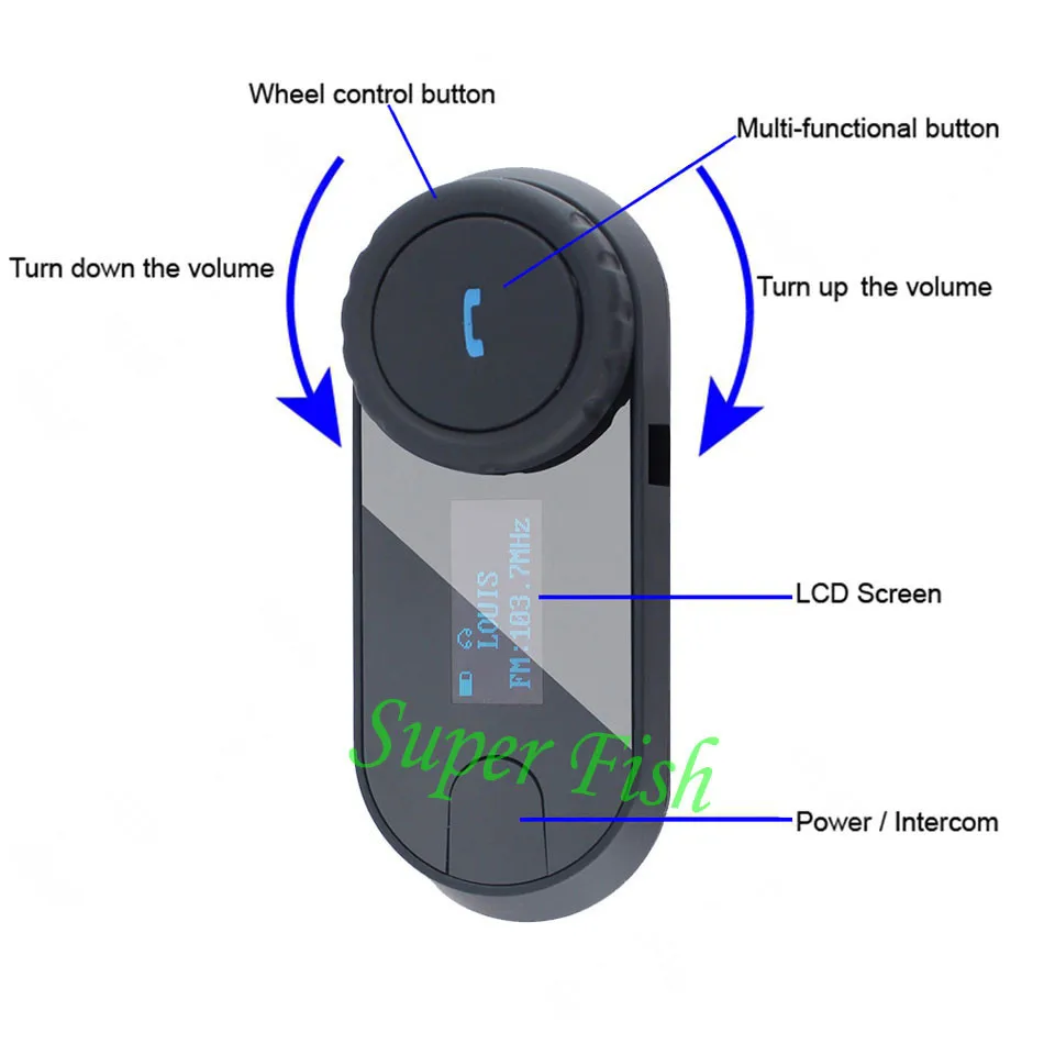 FreedConn новая версия TCOM SC Bluetooth мотоциклетная гарнитура шлем домофон ЖК экран с fm