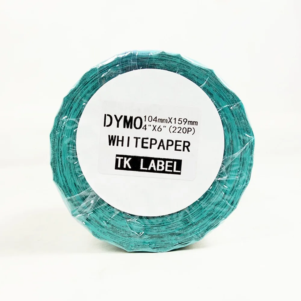 1 рулон для этикеток Dymo 1744907/S0904980 104*159 мм совместимая термоэтикетка Стикеры