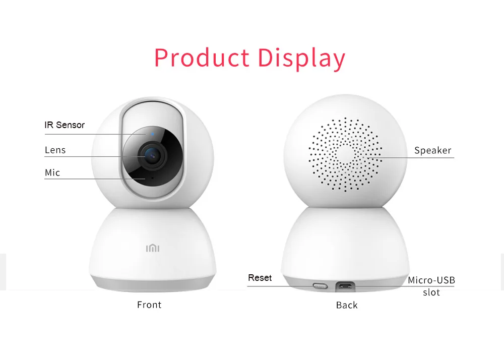 Xiaomi IMI Smart camera HD 1080P ip-камера 360 градусов ночного видения для умного дома с дистанционным управлением камера безопасности