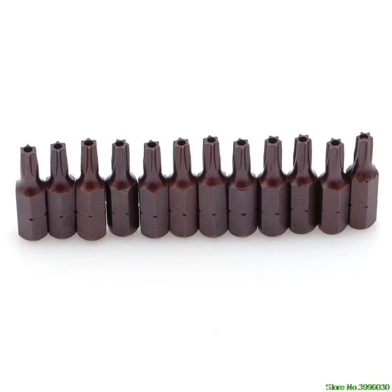 Модные 12 шт 25 мм 1/4 "шестигранный хвостовик Магнитный T20 Torx безопасности