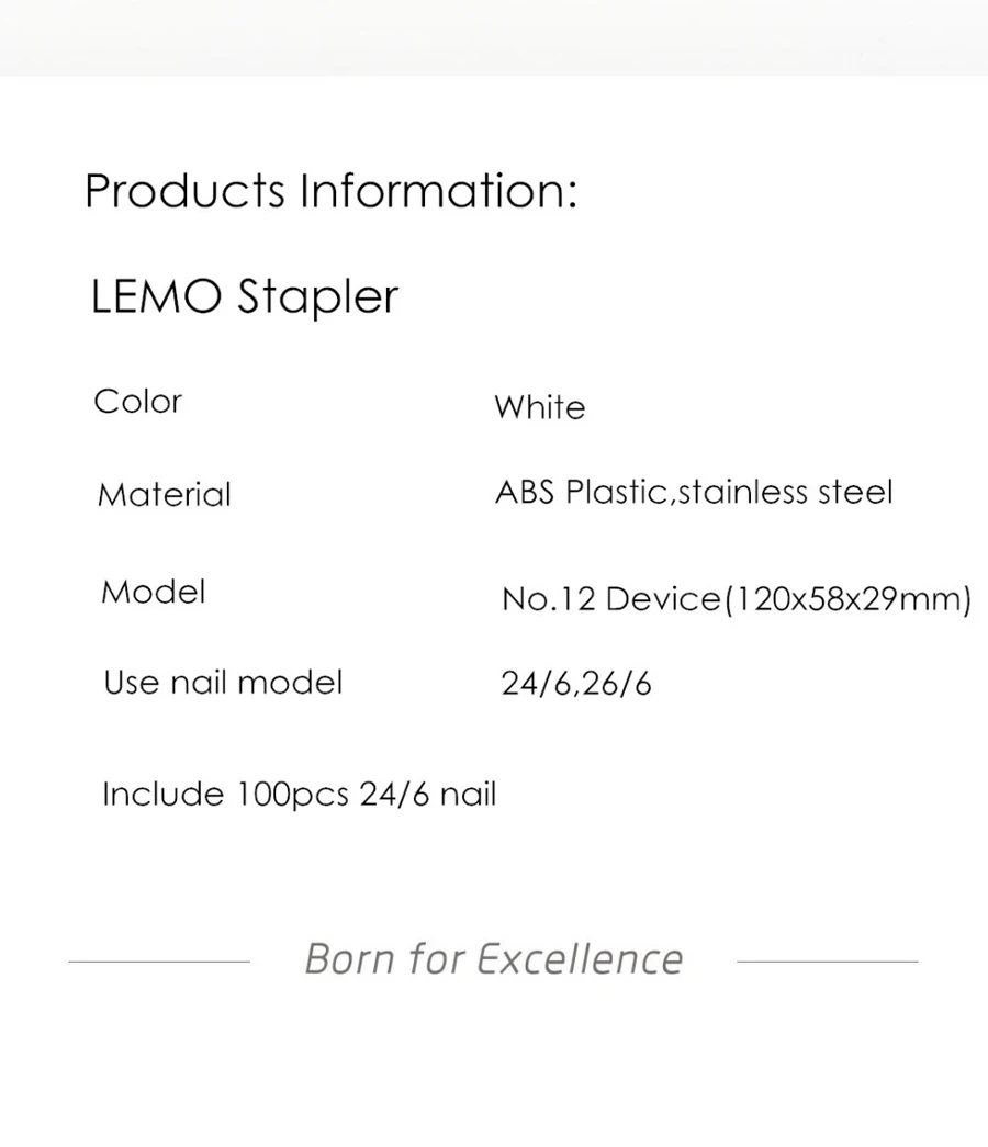 Степлер Xiaomi Mijia Kaco LEMO 24/6 26/6 с 100 скобами для бумаги, офиса, школы Mijia Smart Home Kit степлер и скобы