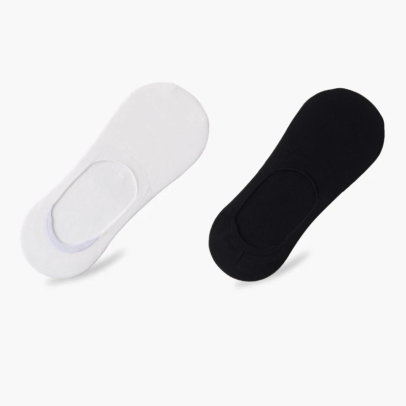 white 3 black 3 Модальные тонкие короткие носки хлопок дезодорирование невидимые мягкие низкие носки мужские короткие без шоу Мужские силикагель противоскользящие летние - Цвет: white 3 black 3