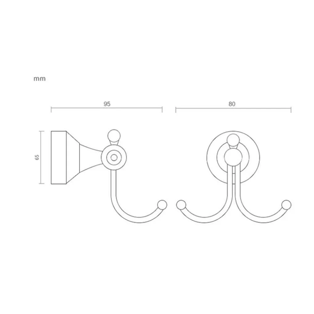 

Solid Copper Cloth Hook Bathrobe Clothes Hanger Coat Hangings Rack Wall Mounted Towel Hook