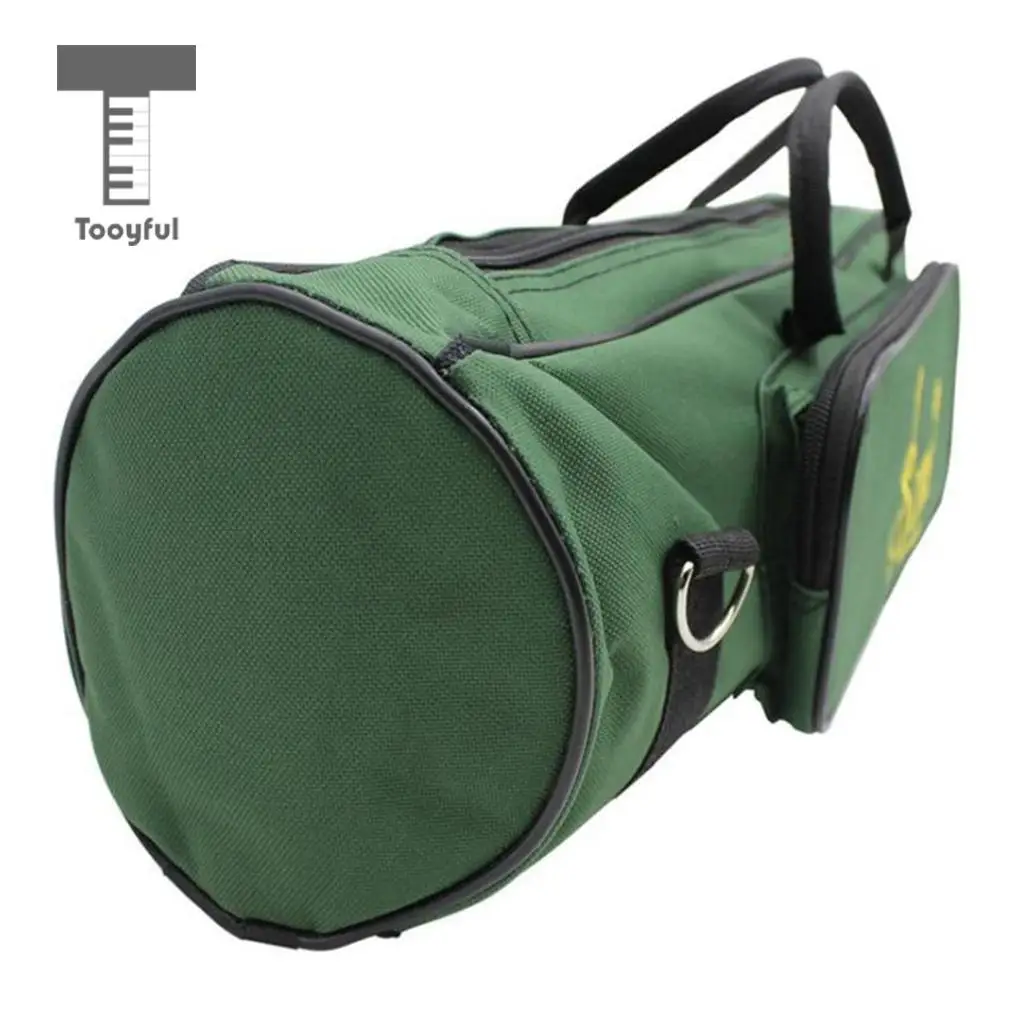 Tooyful Trumpet Bag Gig Oxford Cloth For LADE Soft Case Thicken Green | Спорт и развлечения