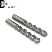 straight shank end mills 20mm 25mm hss 4flutes milling cutter with long cutting parts