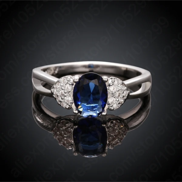 Женское кольцо с кристаллом SWA из серебра и 925 пробы 3 цвета на выбор|fashion jewelry