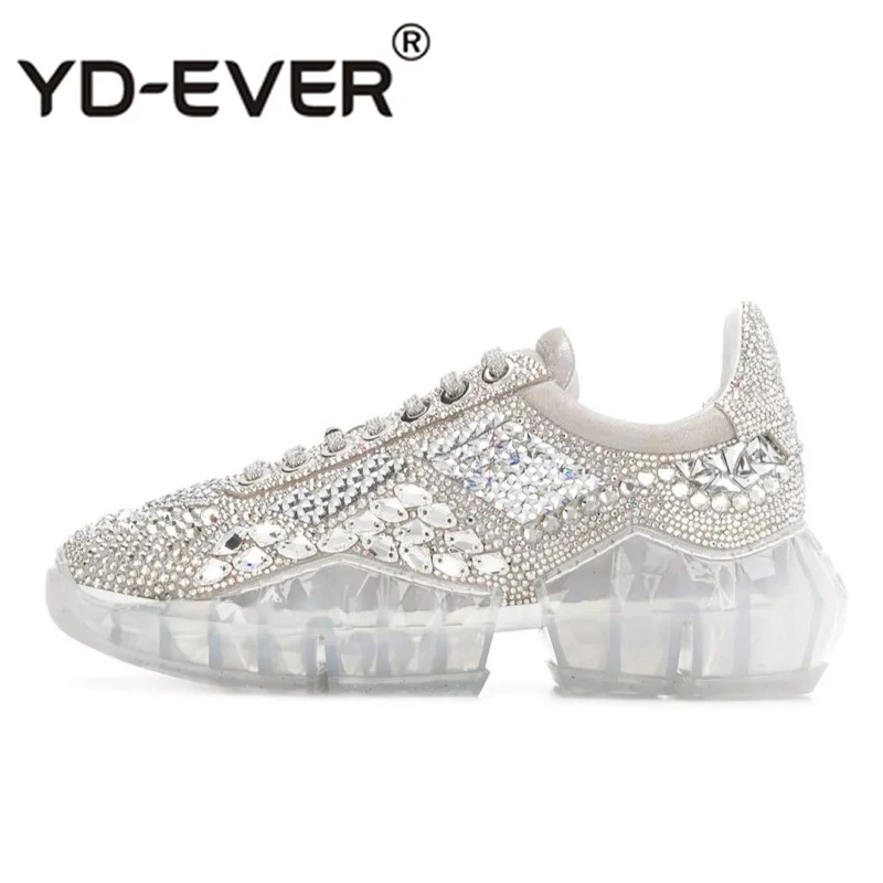 Повседневная обувь; женские массивные кроссовки; zapatos de mujer; Новинка года; chaussures femme; женская обувь на платформе; обувь в стиле пэчворк; Цвет Серебристый