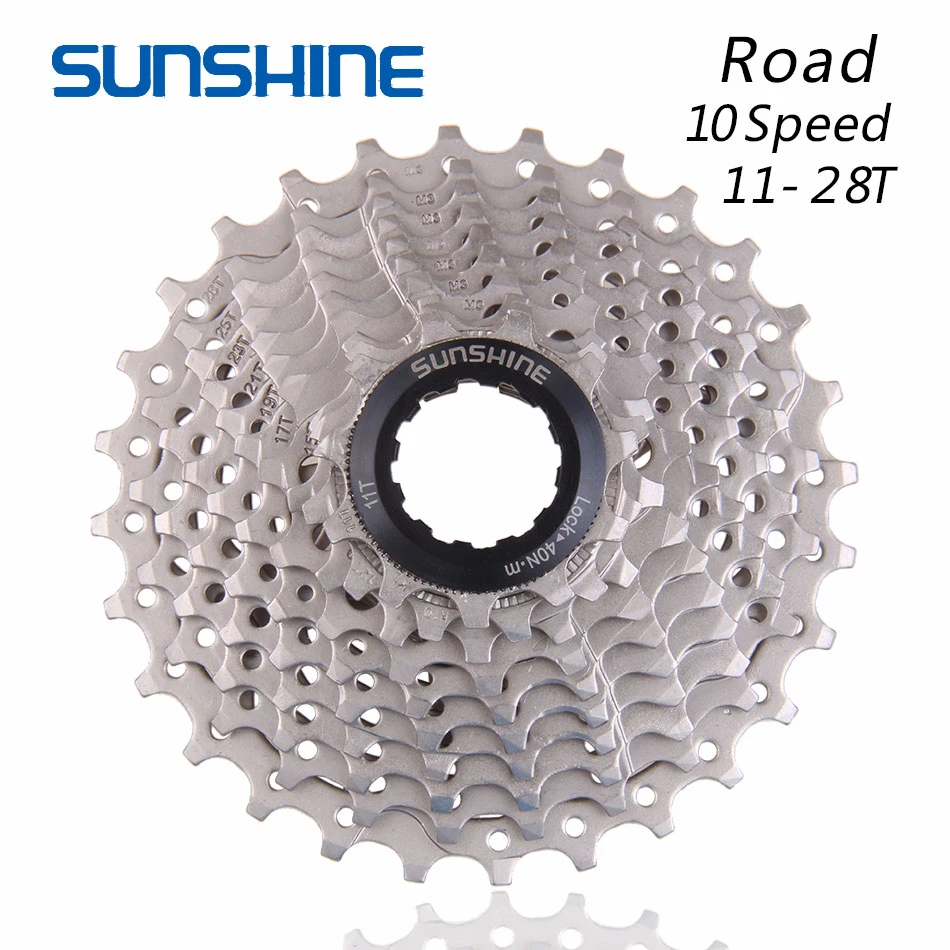 SUNSHINE дорожный велосипед Freewheel 10 скоростей 11-28 Т кассета маховик Звездочка совместима с частями SHIMANO 105 5700 4700 4600