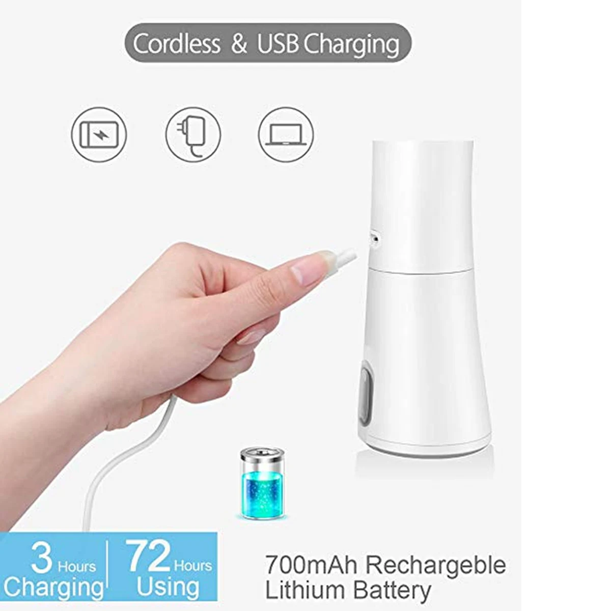 Ирригатор для полости рта USB Перезаряжаемый водный Флоссер переносная зубная вода струя 90x60 мм резервуар для воды Водонепроницаемый очиститель зубов