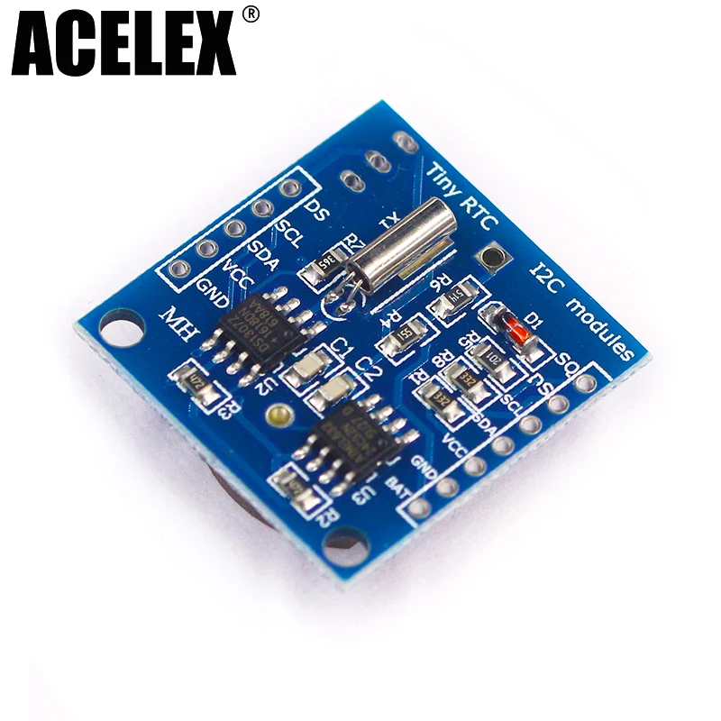 50 шт./лот I2C RTC DS1307 AT24C32 модуль часов в реальном времени для AVR ARM PIC Tiny модули памяти