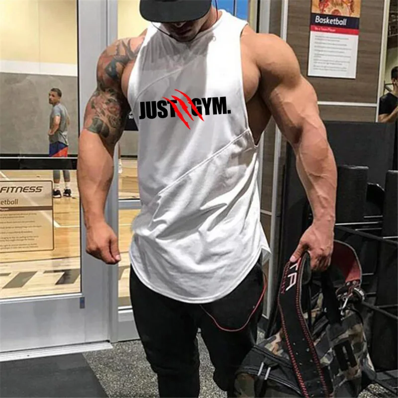 Brand gyms clothing bodybuilding stringer tank top mens cotton patchwork mesh vest fitness singlet sportswear sleeveless shirt | Мужская