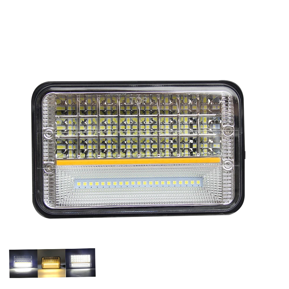 2018 Новейшая Высокая мощность квадратный Ангел Eyel DRL Противотуманные 4X6