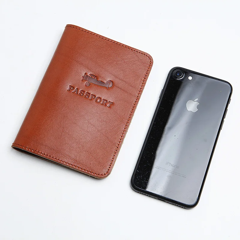 Кожаный мужской чехол для паспорта LANSPACE ручная работа кошельки держатели