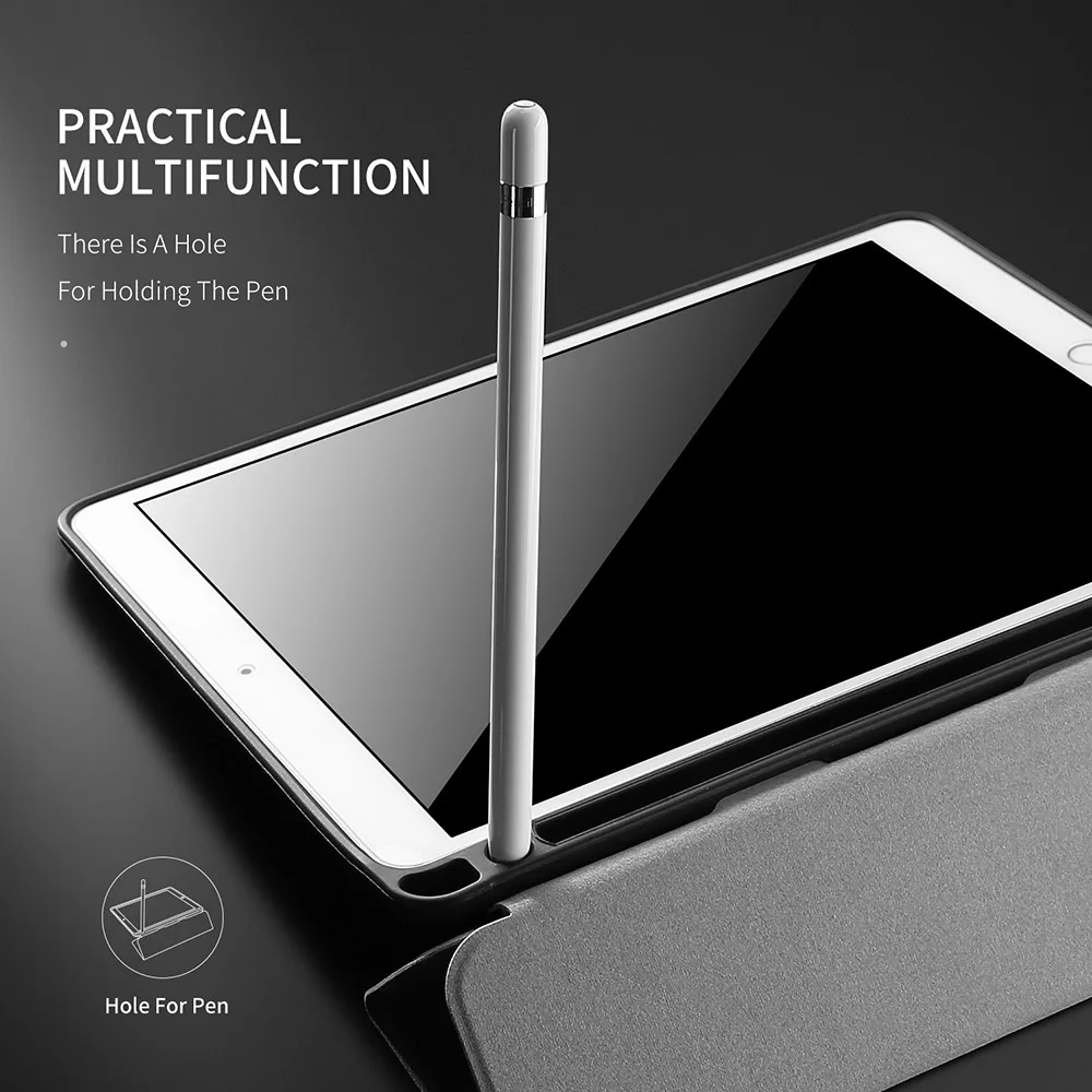 Умный чехол DUX DUCIS для iPad air 3 2019 кожаный книжка air3 10 5 дюйма с держателем карандашей
