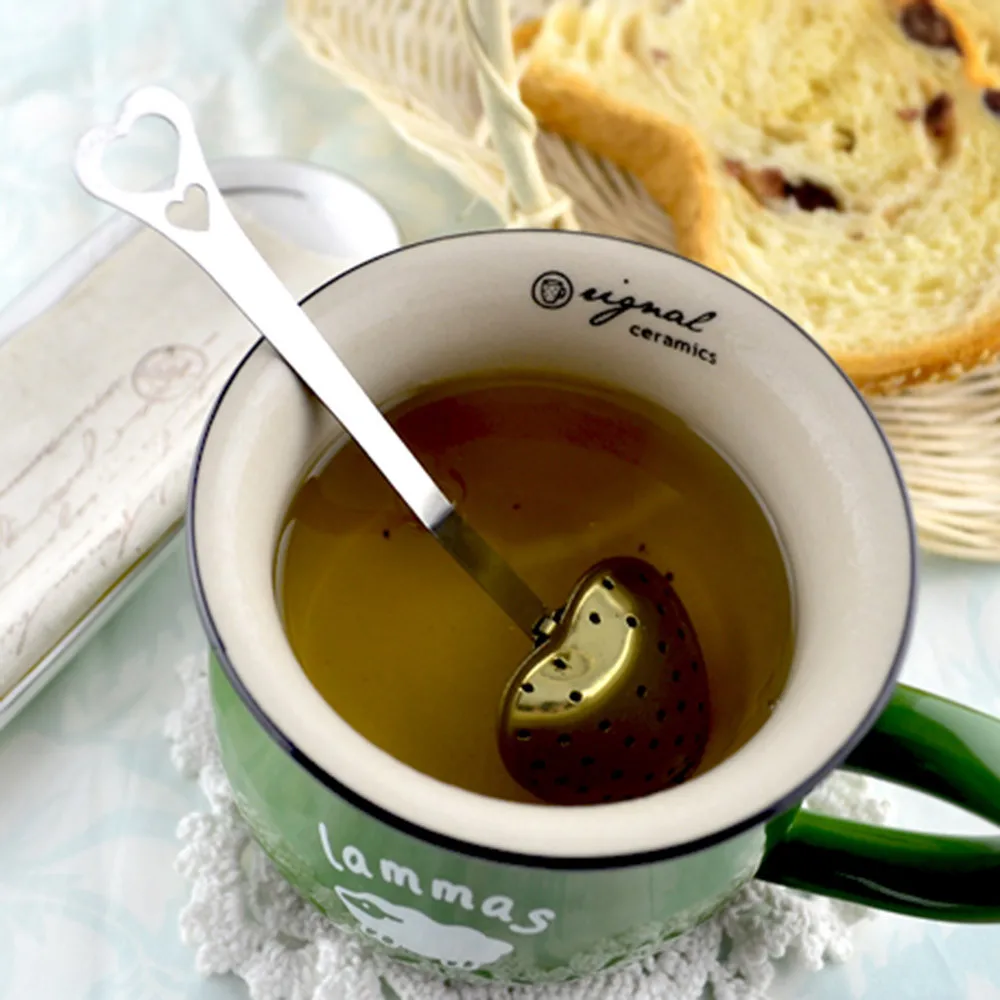 Чай Infuser в форме сердца здоровый интенсивный вкус многоразовый чайный пакетик