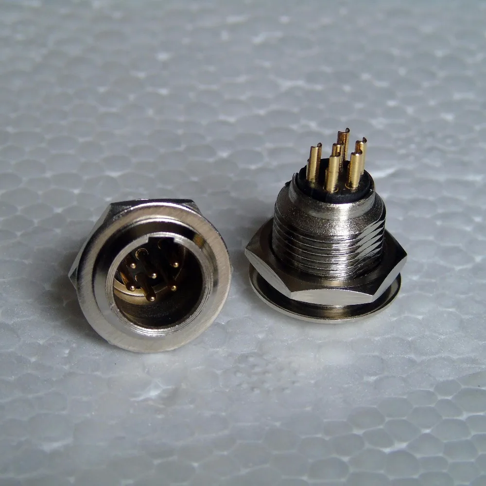 Высокое качество 100 шт./лот разъем мини XLR Сделано в Китае 6Pin мужской панельный