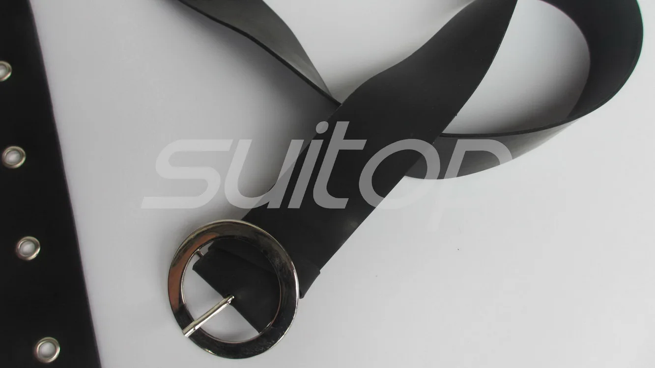 Полицейский женский и мужской резиновый костюм черный латексный не включает