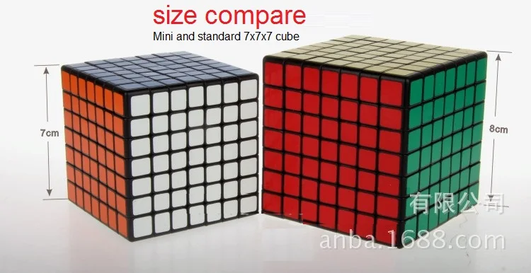 Кубик головоломка ShengShou Mini 7x7 профессиональные ПВХ и матовые наклейки волшебный