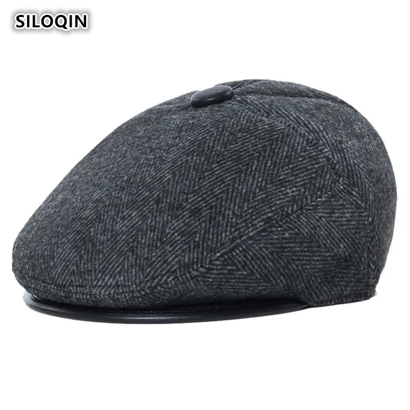 

Autumn Winter Hat Men's Hats Warm Earmuffs Berets Comfortable Breathable European American Style Dad's Hat Gorra Casquette