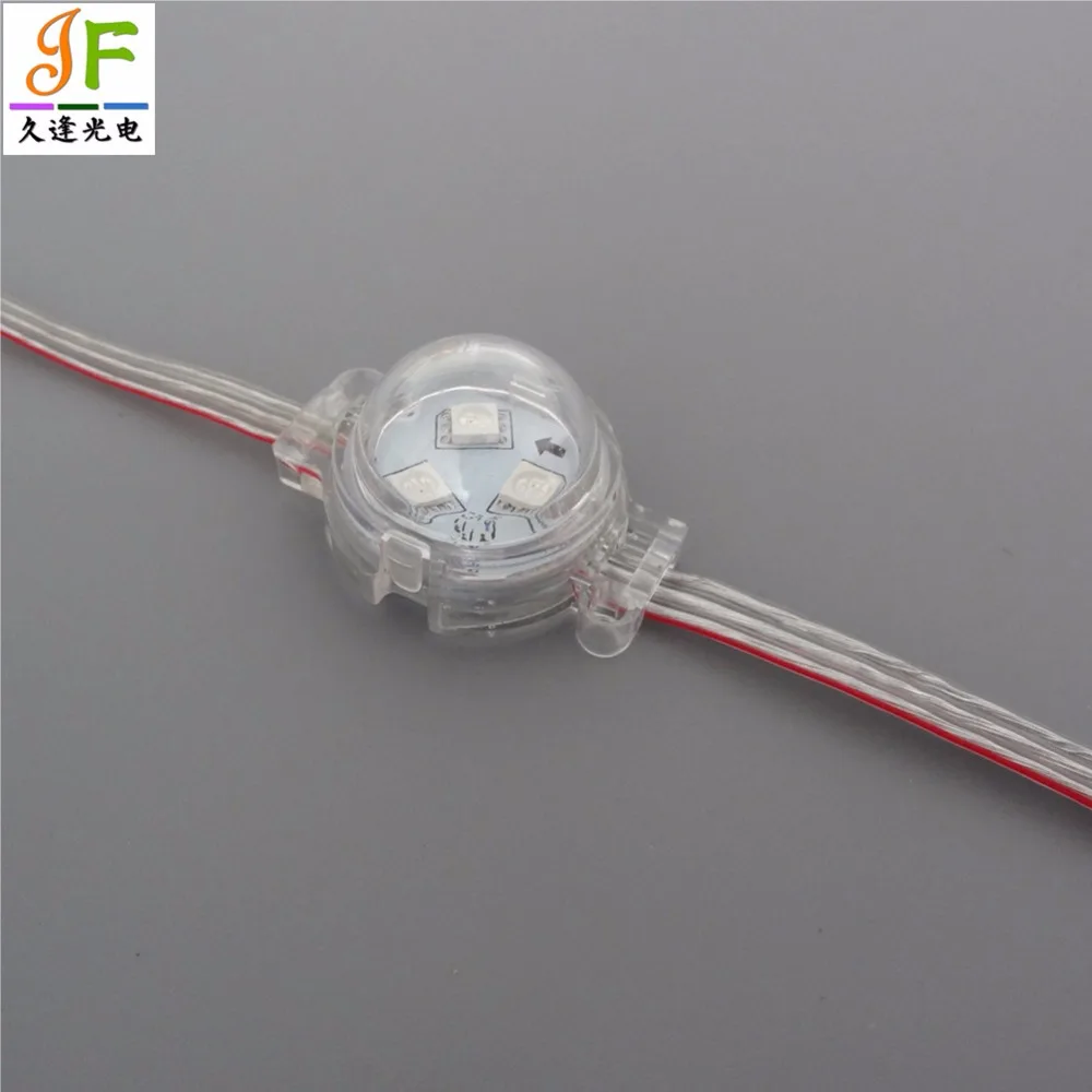 200 шт. 20 шт./лот WS2811 D30E 5050 RGB SMD 3 светодиодный S 30 мм сменный ЖК-экран свет IP65 светодиодный пиксельный RGB светодиодные лампы прозрачный coverDC12V