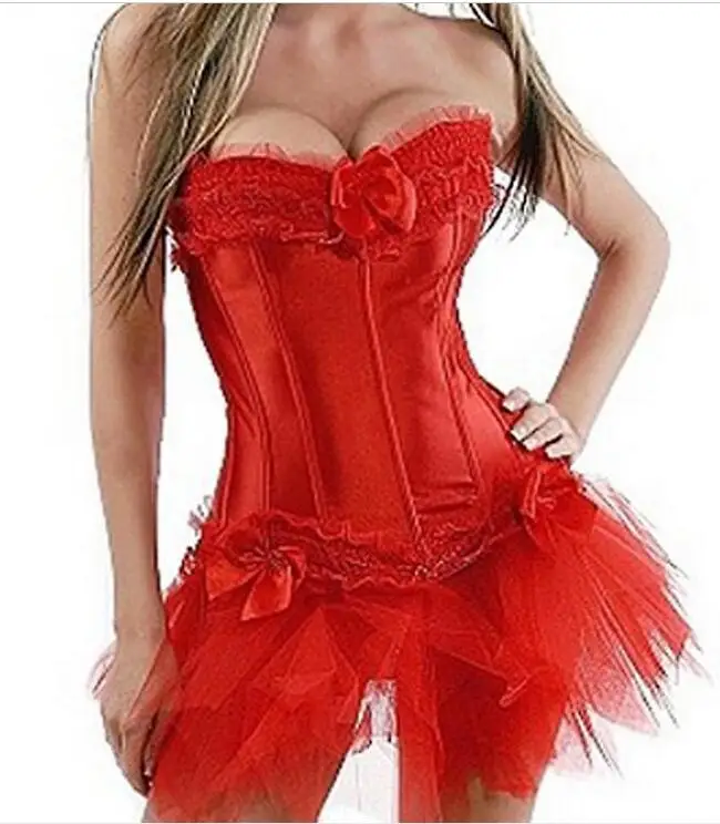 Платье корсет Burlesque на бретельках готическое Бюстье юбка пачка викторианская