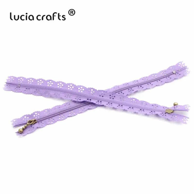 Lucia ремесла 20 см нейлон катушки красивые кружева молнии для DIY сумка портной канализации ремесло розничная J0301