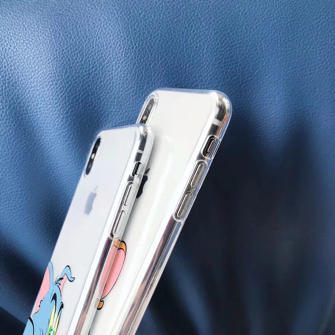 Забавный милый чехол для телефона с изображением Тома Джерри iPhone X XR Xs 11 pro Max 8 7 6 6s