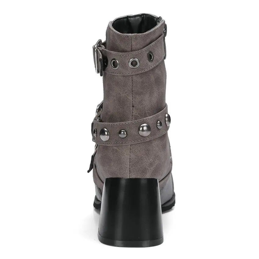 Женские ботинки из флока и искусственной кожи ESVEVA Теплые ботильоны на высоком