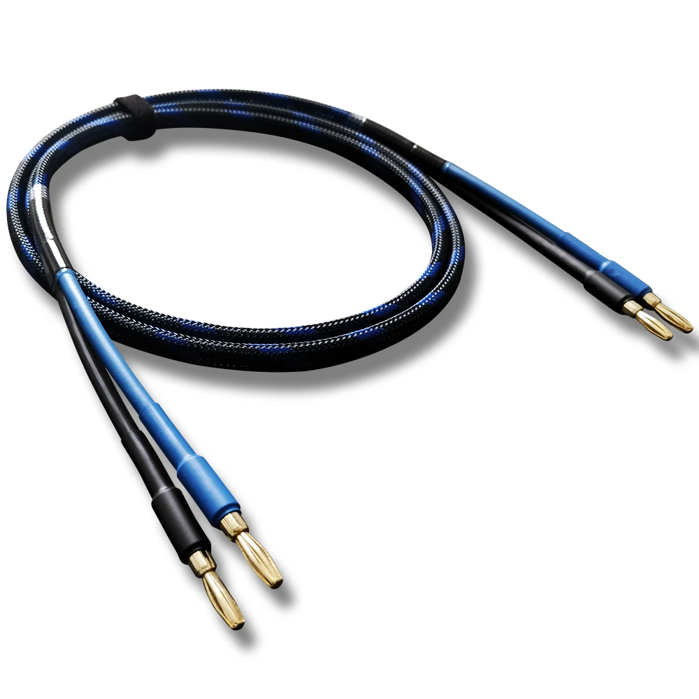 FIHI B5 DIY HiFi Динамик аудио кабель со штекером типа банан Позолоченные аудиофиль