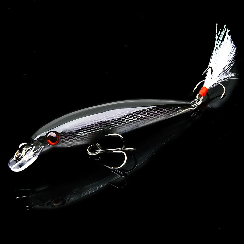 Fulljion Minnow приманки для рыбалки Iscas Artificiais ловли карпа с перьевыми крючками Wobbler Olta