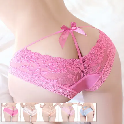 Sexy women's underwear sexy lace bow after V dew ass girl student nurse wholesale behalf |