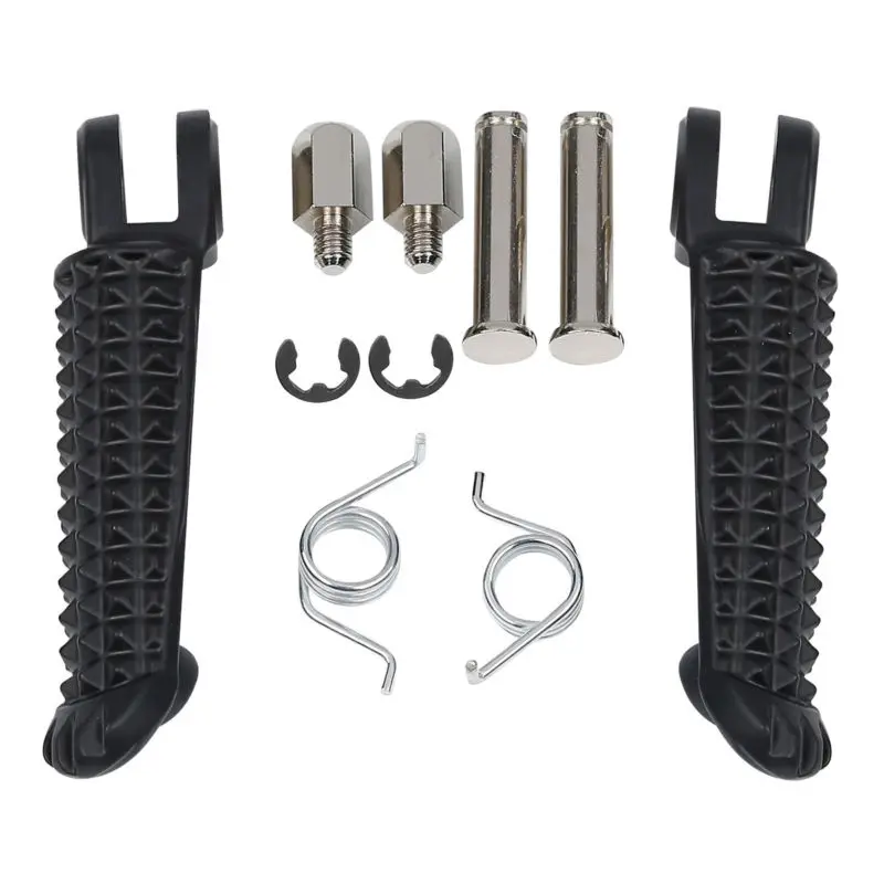 Передняя черная ножка мотоцикла для Yamaha YZF R1 1998 2014 R6S 2003 2008|foot pegs footrest|black foot pegsfoot |