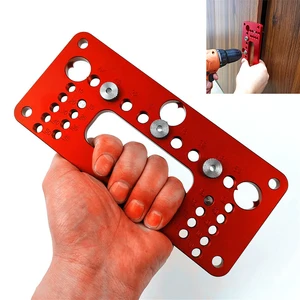 Алюминиевый монтажный локатор, локатор для дверей шкафа, шкафа, деревообрабатывающий инструмент с рукояткой перфоратор, самодельный локатор для сверления деревообработки