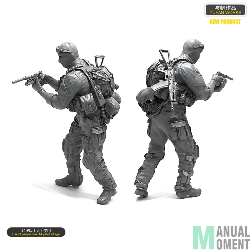 Миниатюрный 1/35 CS счетчик удар капитан индивидуальный солдат смолы модель Набор
