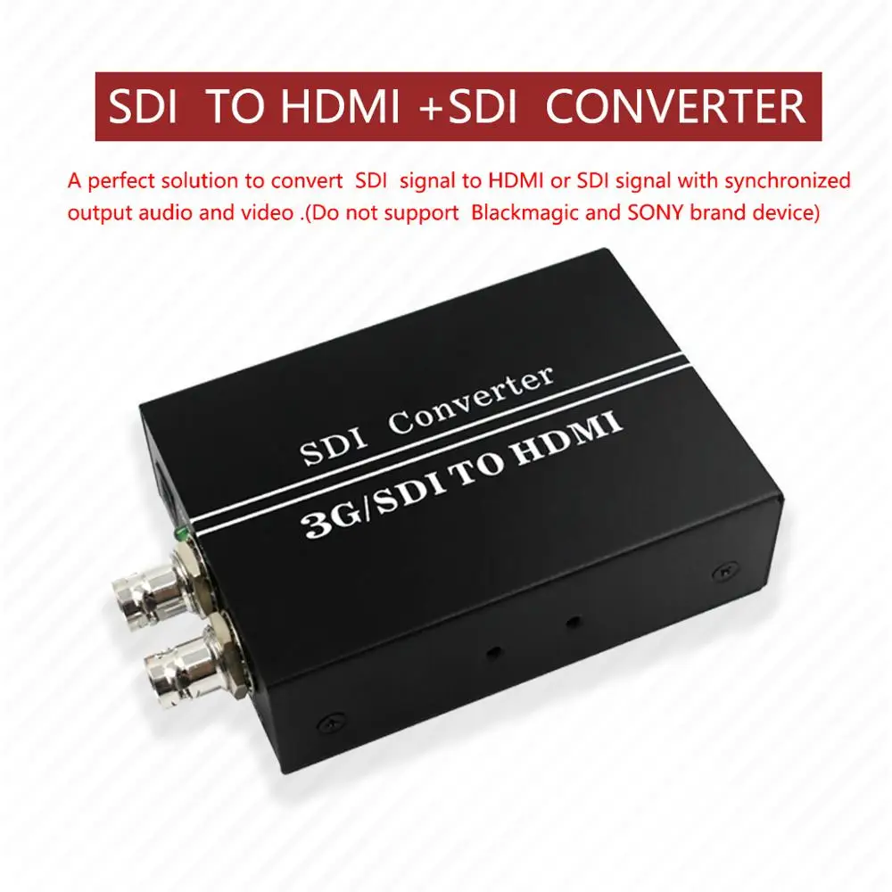 SDI к конвертеру HDMI to аудио De embedder Поддержка 3G HD SD Обнаружение формата и стерео