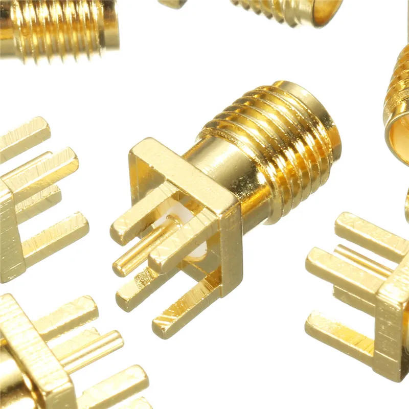 10 шт. 1 6 мм SMA гнездо для паяльной гайки с краями PCB клип прямое Крепление