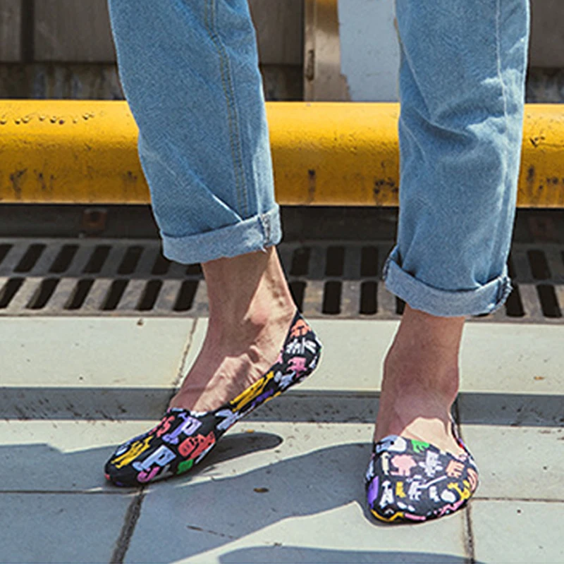 Мужские летние невидимые носки из ледяного шелка с тонкой секцией дышащие