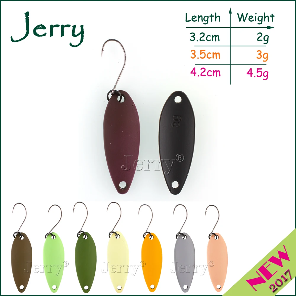Jerry 1 шт. 2 г 3 4 5 площадь и поток форель ложка Ультралегкая Удочка приманка высокого