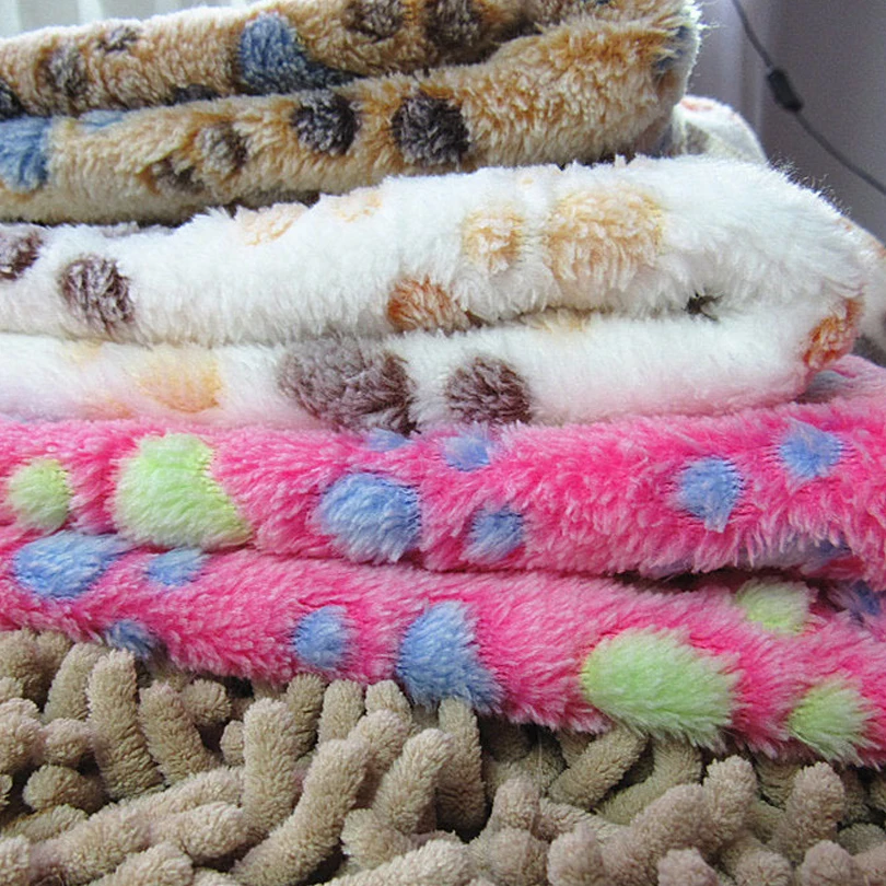 Одеяло для собак зимнее теплое складное одеяло питомцев Коралловое флисовое