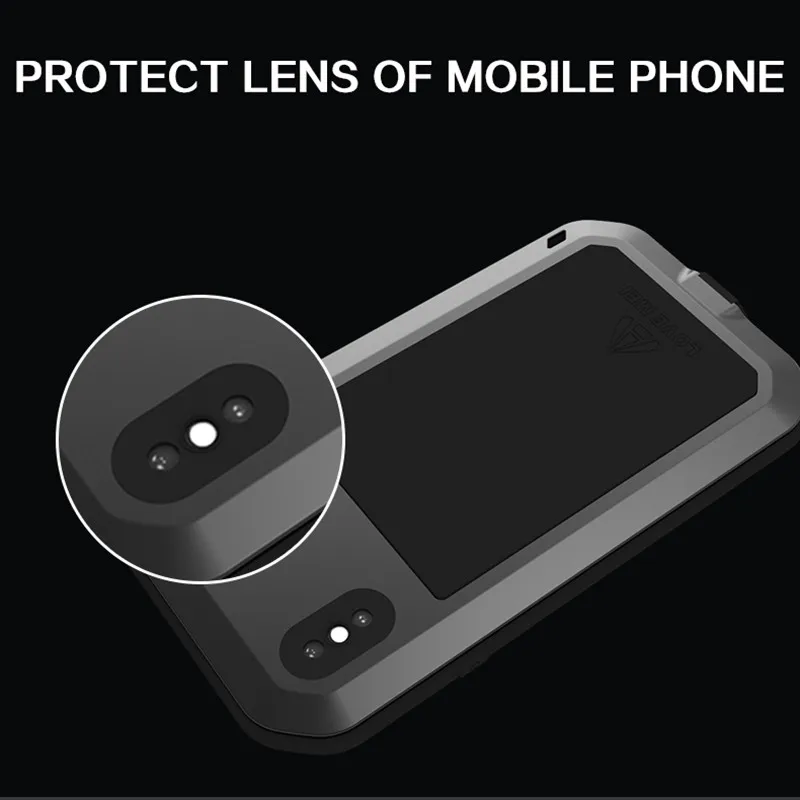 Сверхмощный защитный Алюминиевый Чехол для iPhone 7 6 6s Plus 5 5s SE металлический чехол