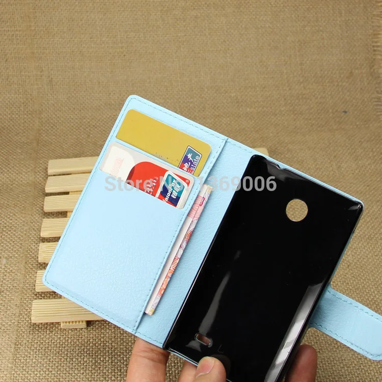 Top quality new PU Leather Flip Case for Nokia X Dual SIM A110 1045 Stand Wattet Style With Card Slot Phone Bag Cover |