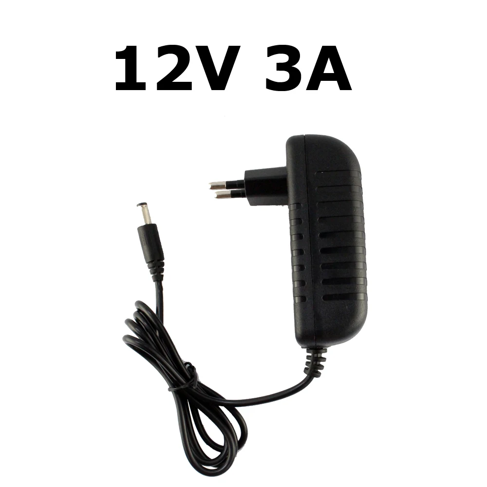 12V 3A Black Драйвер для светодиодов DC 12в блок питания 12 вольт 5A 8a 1A 2A 3A 4A 110 В 220 В переменного тока до 12 В трансформатор Светодиодный драйвер 10A 15A 12 В Мощность Adapte для Светодиодные ленты - Цвет: 12V 3A Black