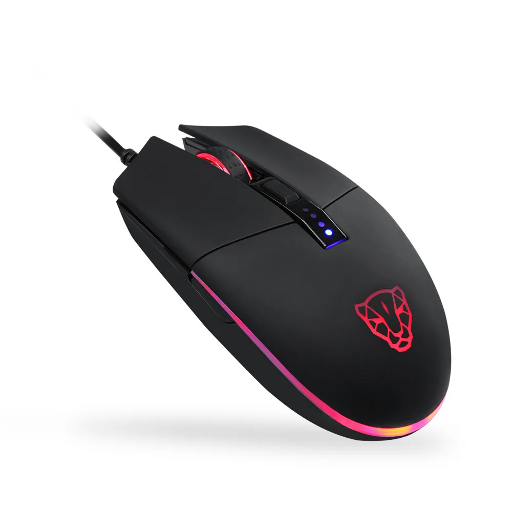 MOTOSPEED V50 игровая мышь 4000DPI оптическая 6 кнопок светодиодный Проводная